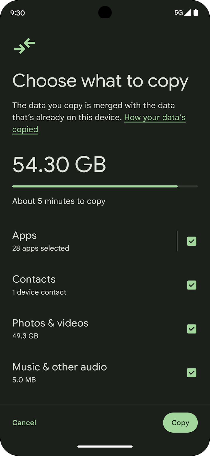 Android Switch screenshot