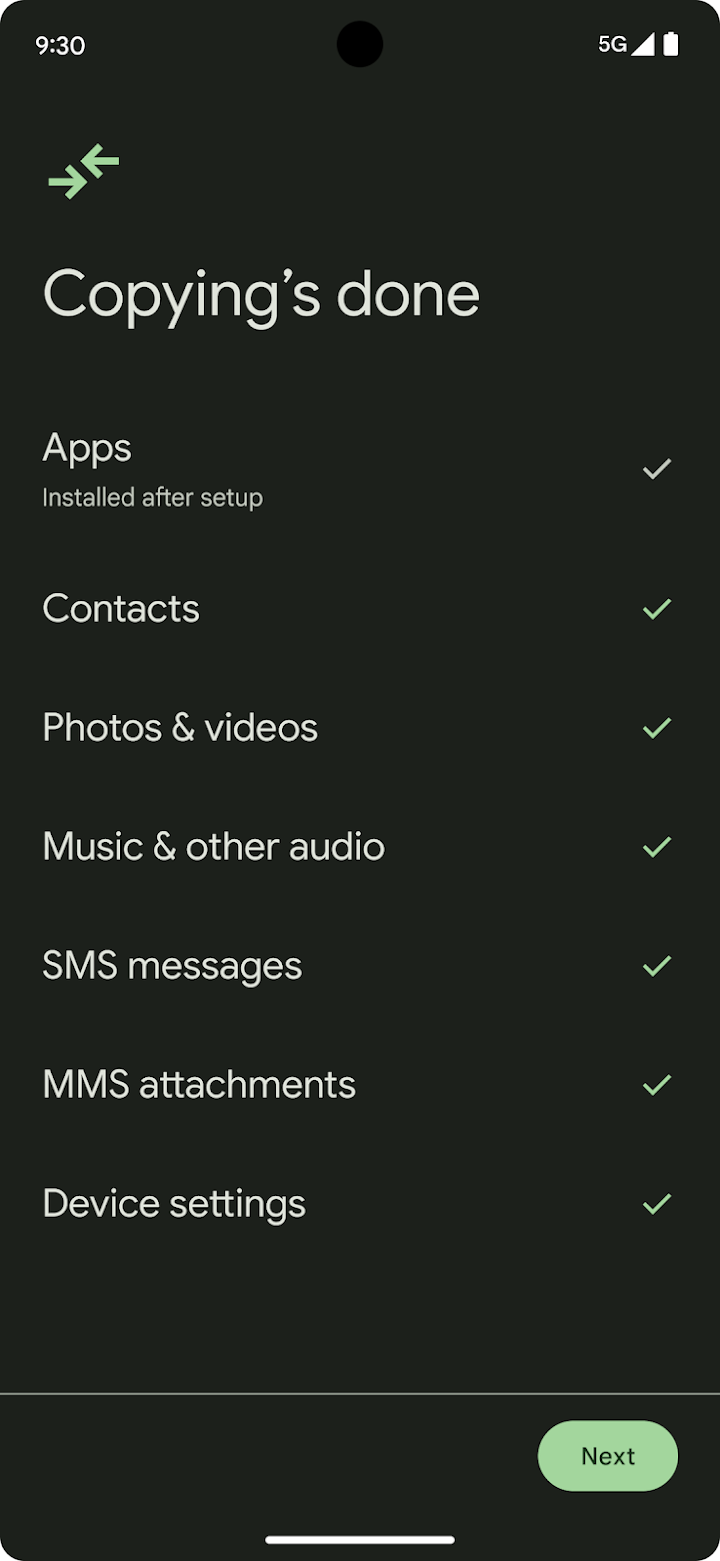 Android Switch screenshot