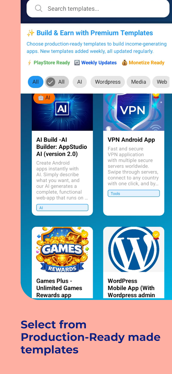 AppStudio-Android App Builder screenshot