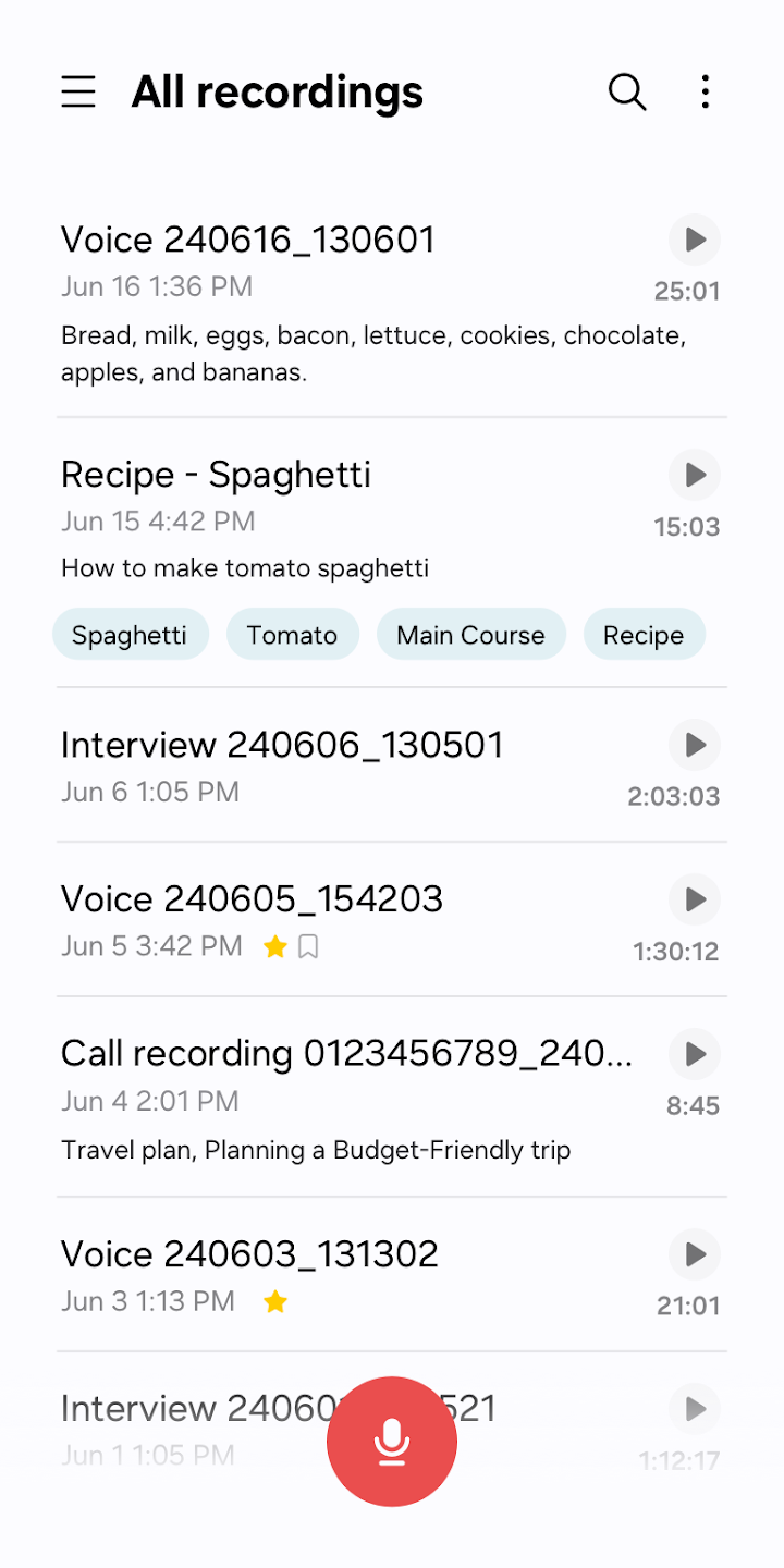 Voice Recorder screenshot