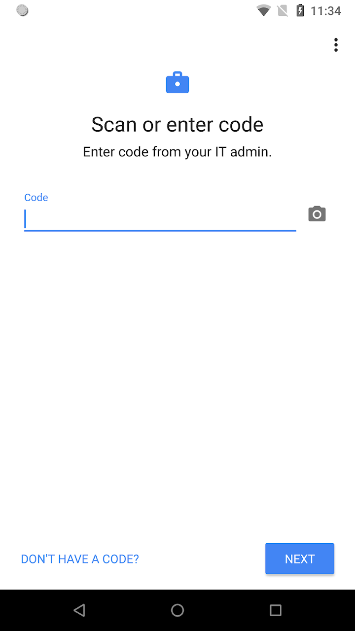 Android Device Policy screenshot