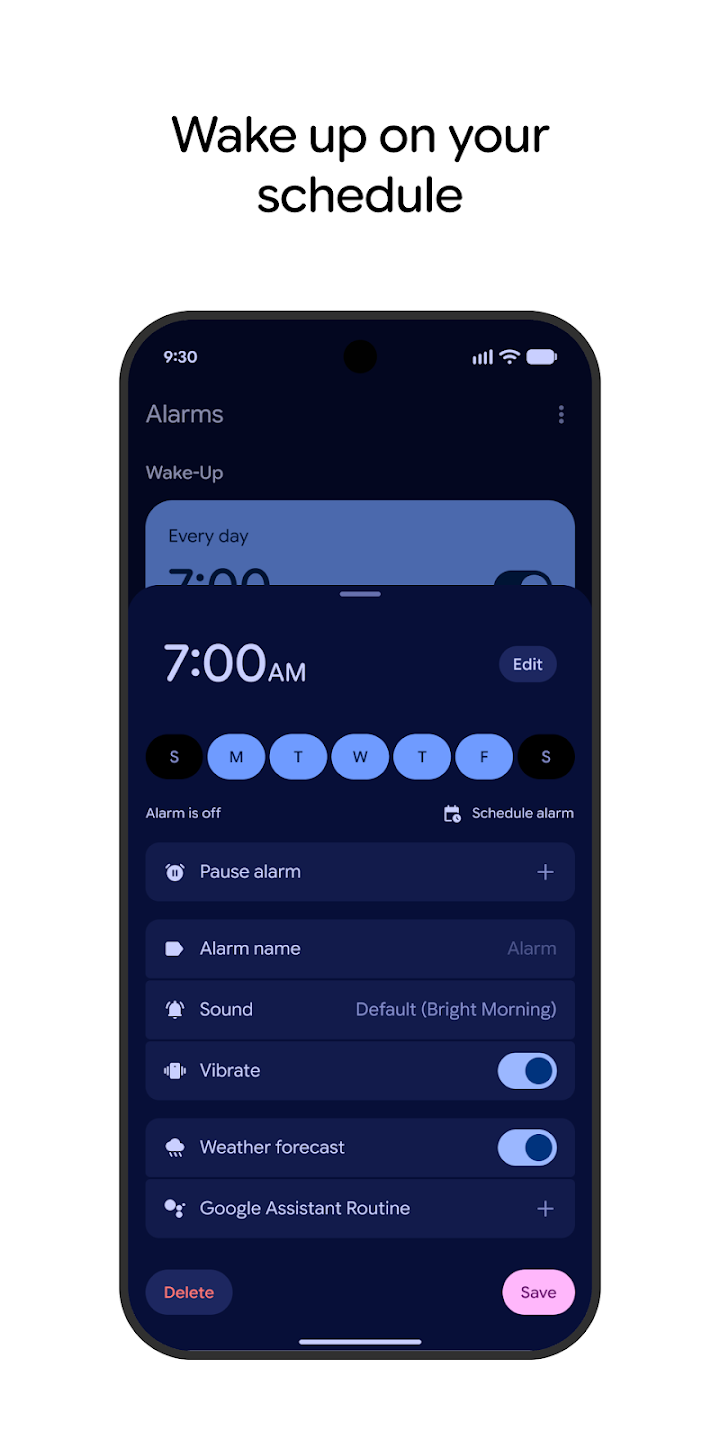 Clock screenshot