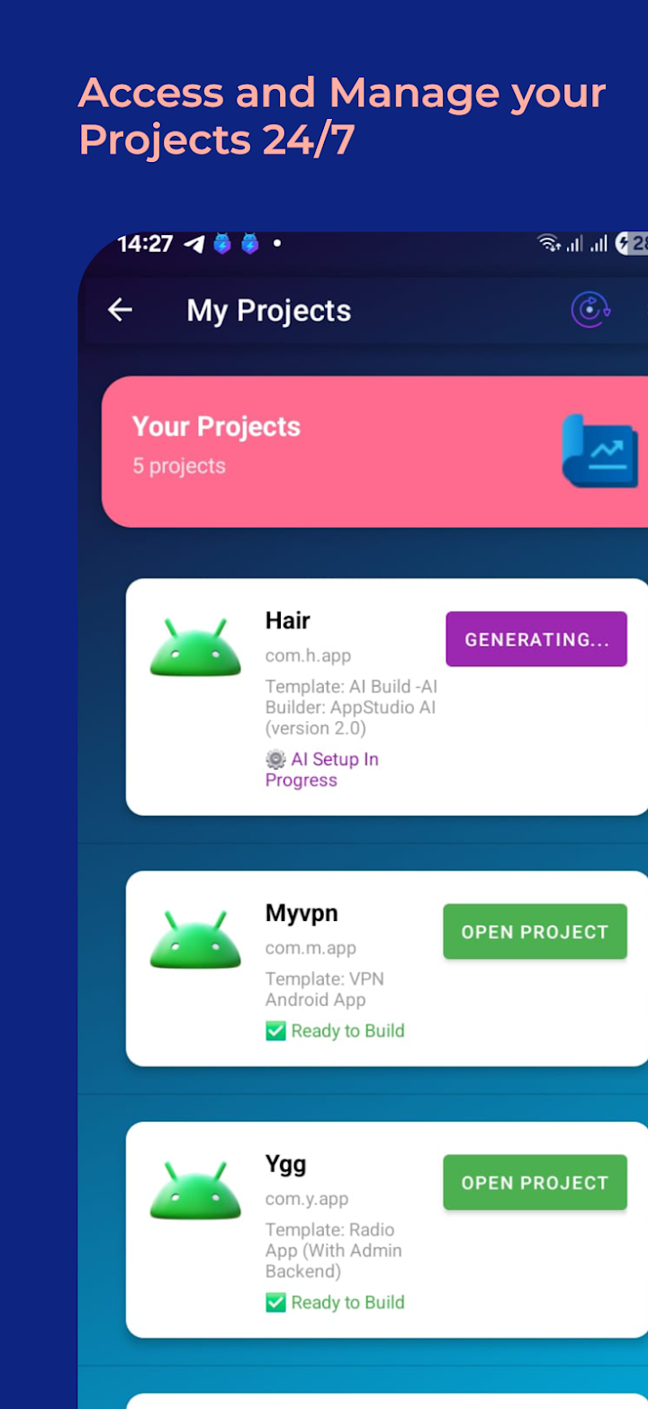 AppStudio-Android App Builder screenshot