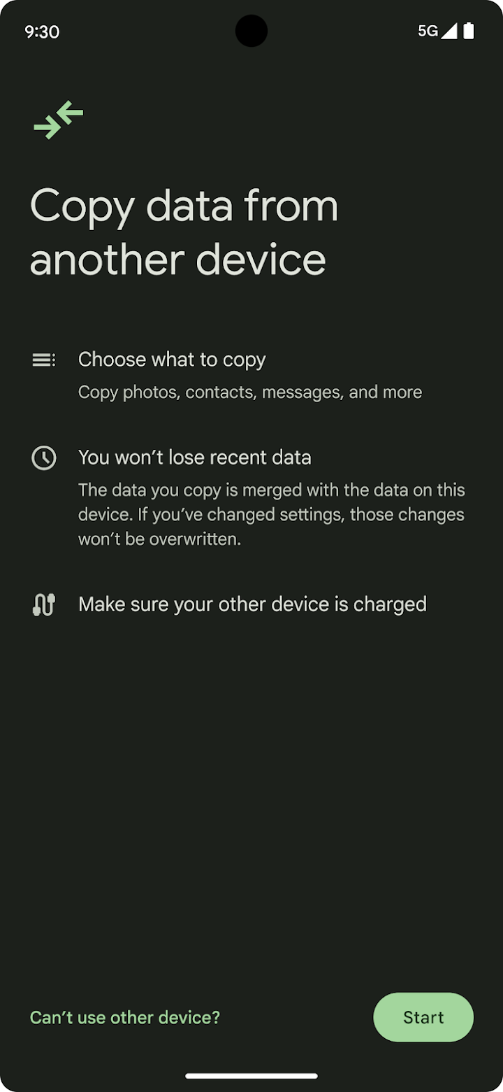 Android Switch screenshot