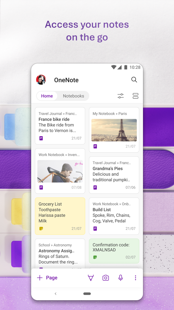 Microsoft OneNote: Save Notes screenshot