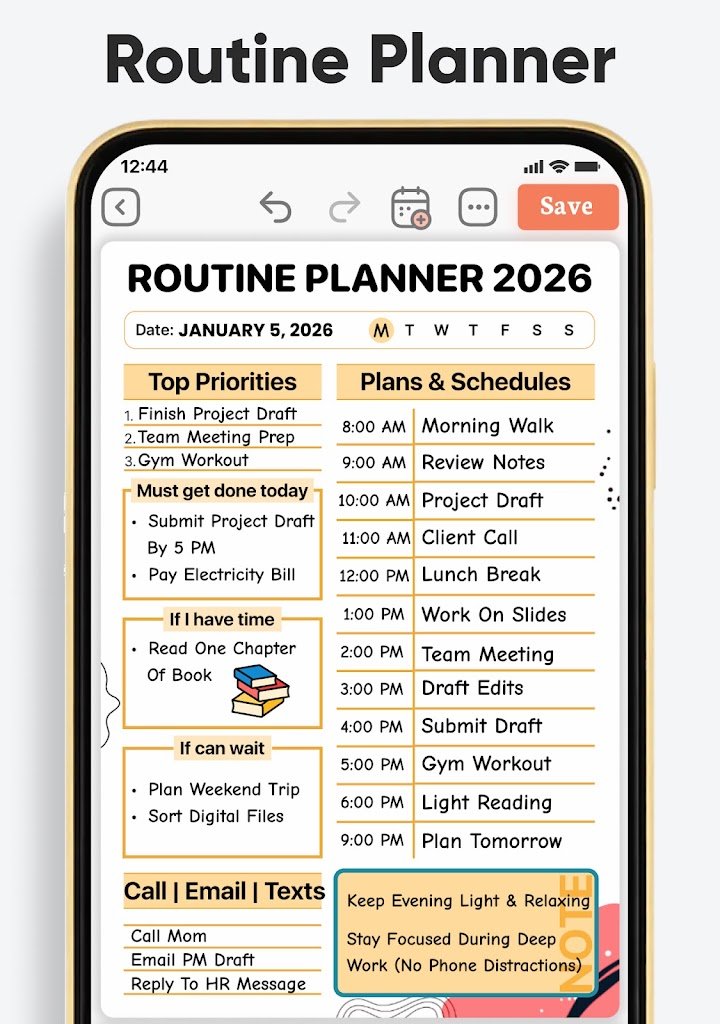Daily Planner, To Do List screenshot