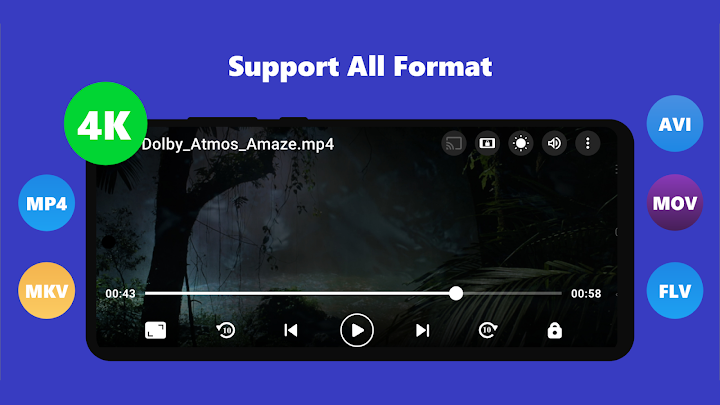 Video Player Subtitle Support screenshot