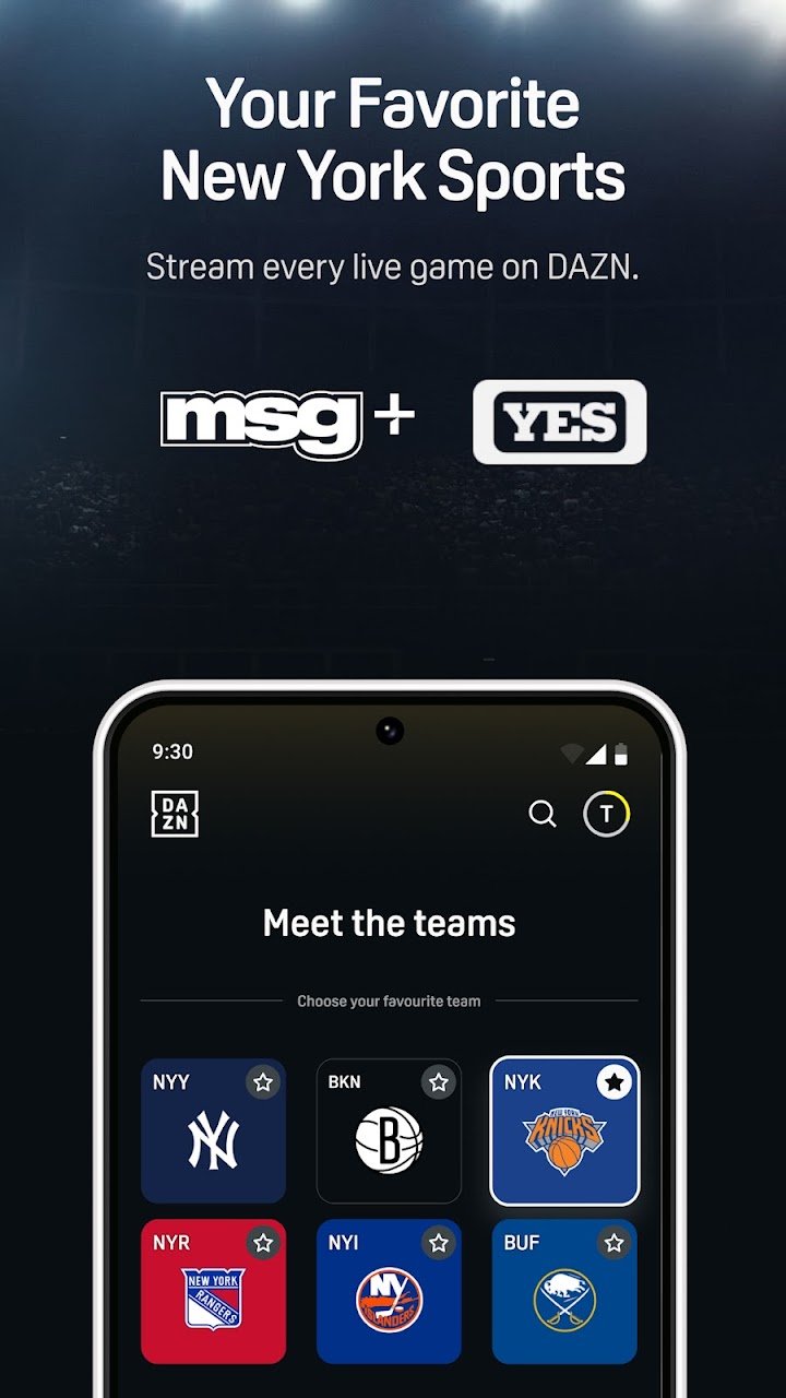 DAZN - Watch Live Sports screenshot