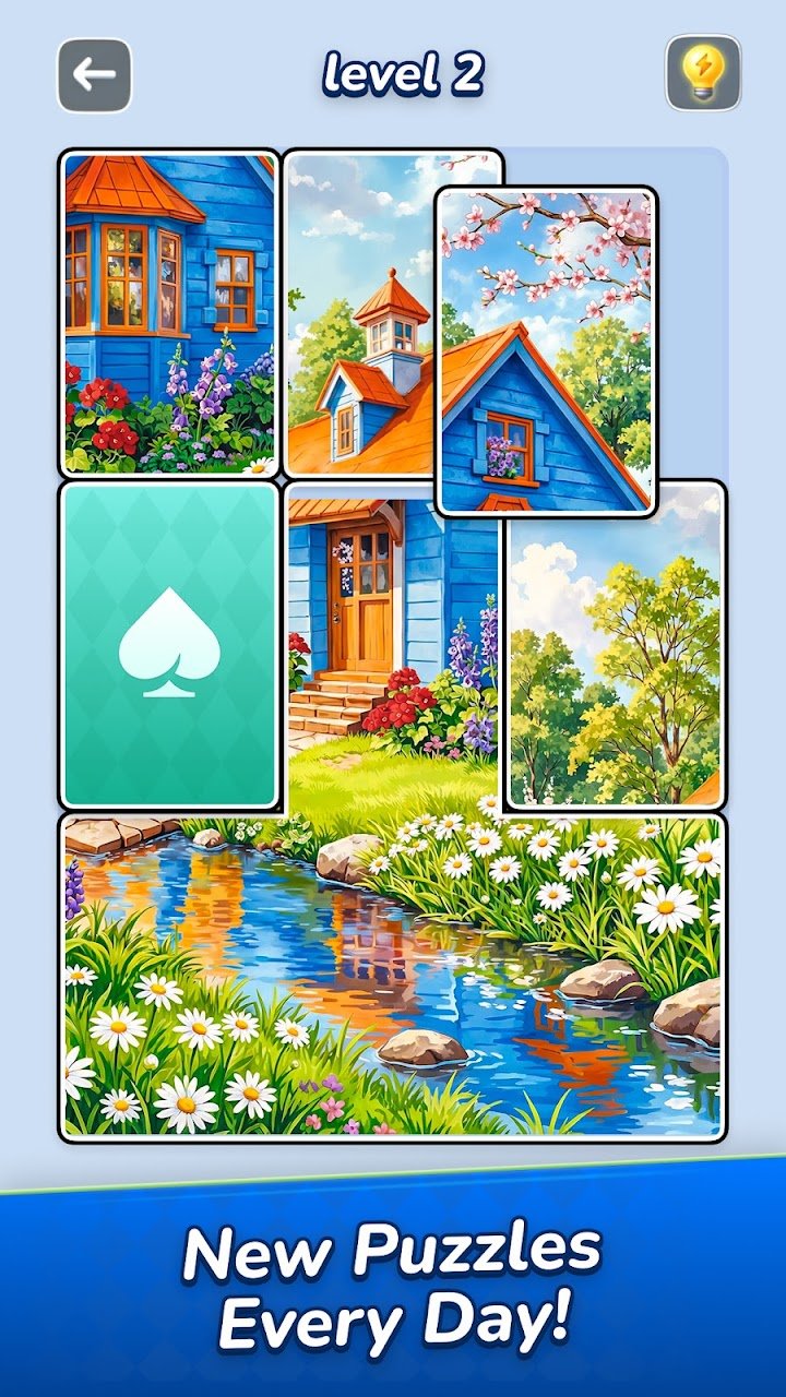 Jigsawcard Solitaire Puzzle screenshot