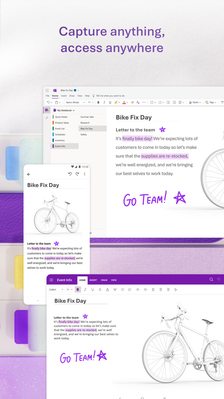 Microsoft OneNote: Save Notes screenshot