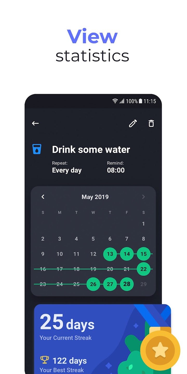 Productive - Habit tracker screenshot