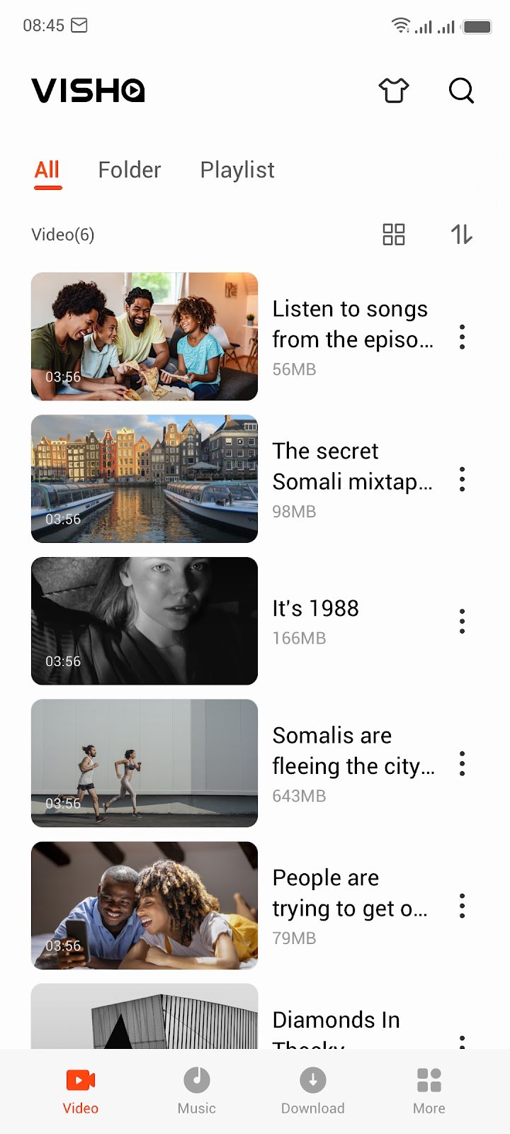 Visha-Video Player All Formats screenshot