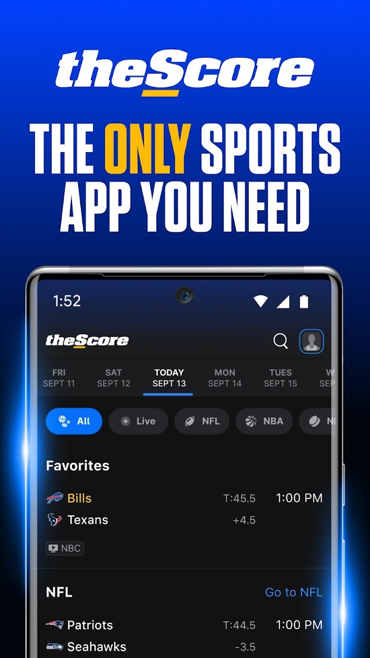 theScore: Sports News & Scores screenshot