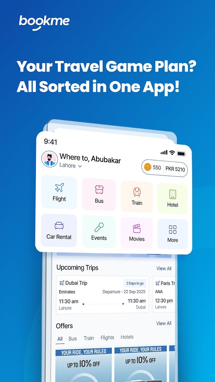 Bookme - Bus, Flights Booking screenshot